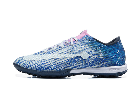 Tenis de Fútbol Nike Mercurial Vapor Academy TF - Azul, Blanco y Rosa (Sintético / Turf)