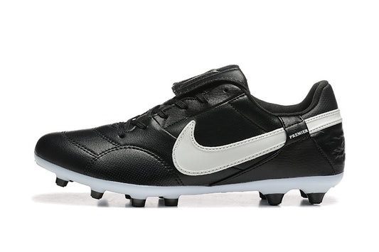 Tacos de Fútbol Nike Premier II FG - Negro y Blanco (Césped Natural / Firm Ground)