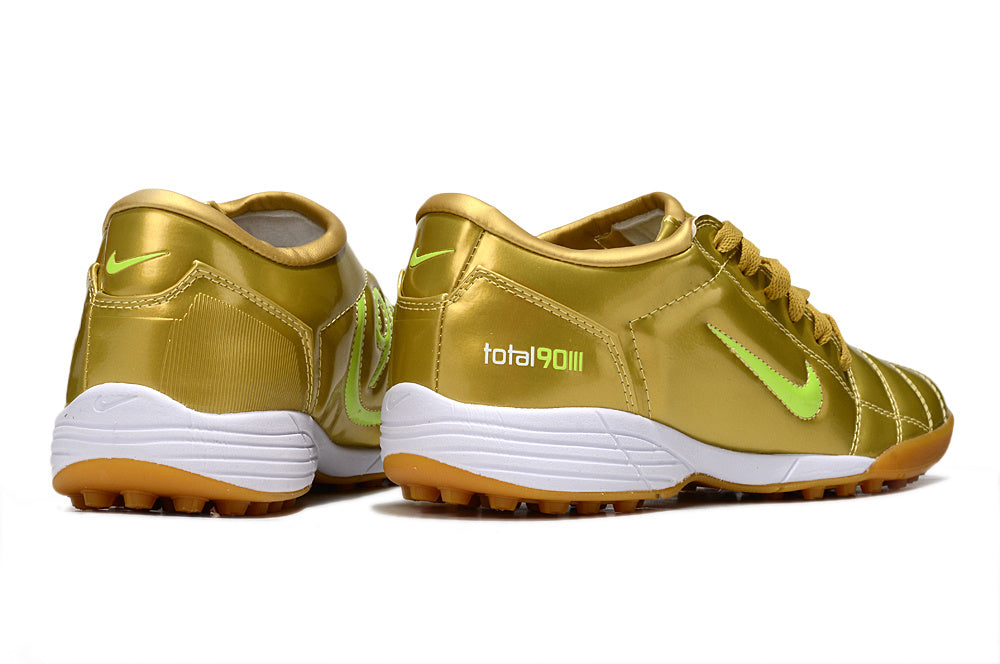 Tenis de Fútbol Nike Total 90 TF - Dorado (Césped Sintético / Turf)