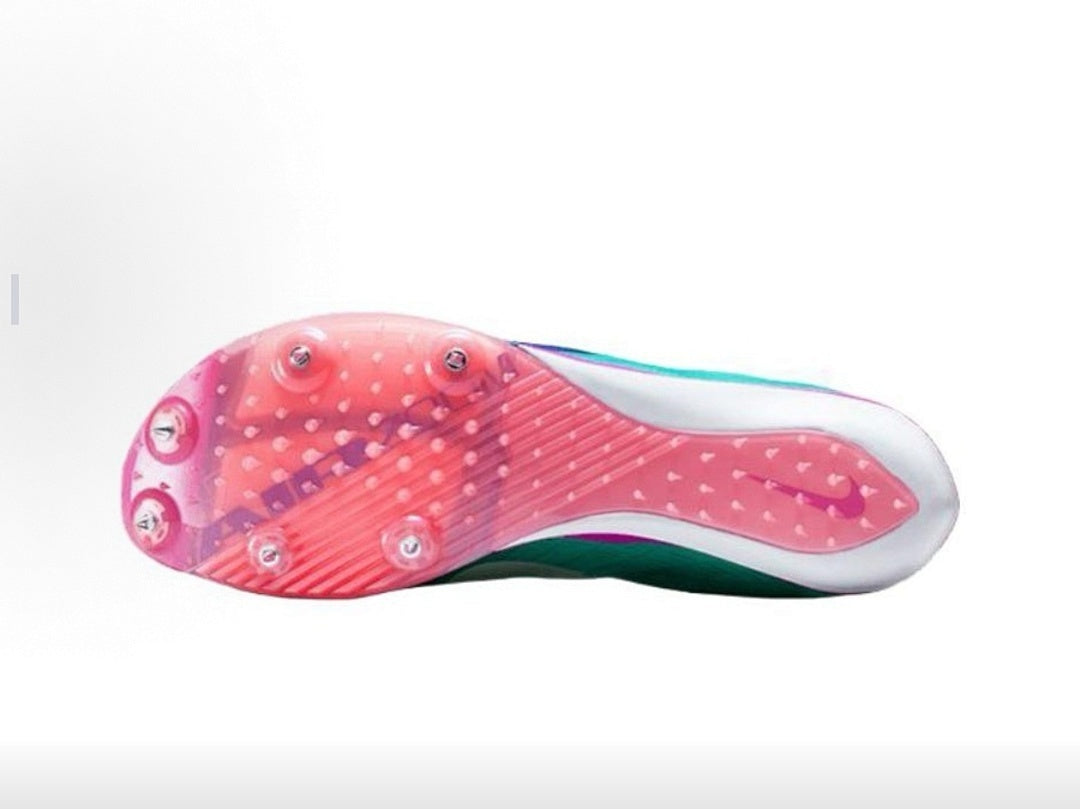 Spikes Nike Air Zoom MaxFly 2 (Turquesa, Azul y Fucsia)