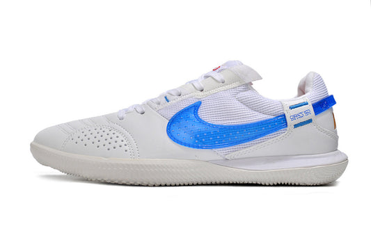Tenis de Fútbol Nike Street Gato - Blanco y Azul (Césped Interior / Futsal)