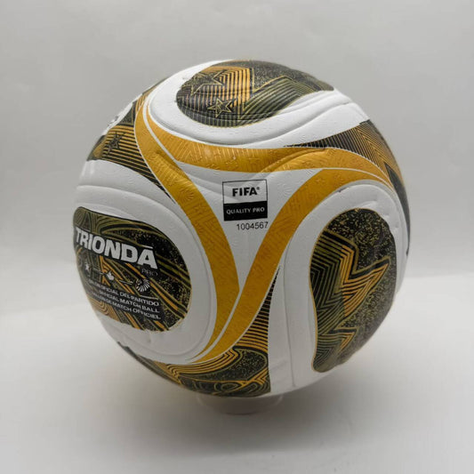Balón Adidas FIFA Trionda Pro Final (Blanco, Dorado y Negro)