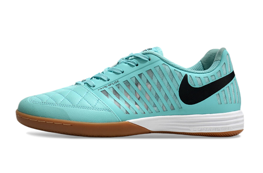 Tenis de Fútbol Nike Lunar Gato II - Celeste con Swoosh Negro y Suela de Hule (Césped Interior / Futsal)