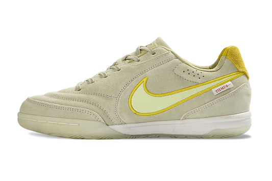 Tenis de Fútbol Nike Tiempo Gato - Beige, Amarillo Claro y Mostaza (Césped Interior / Futsal)