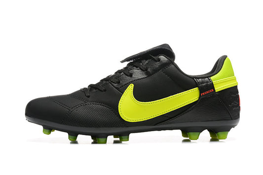 Tacos de Fútbol Nike Premier II FG - Negro y Amarillo Volt (Césped Natural / Firm Ground)
