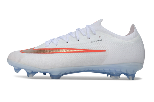 Tacos de Fútbol Nike Mercurial Vapor 17 Elite FG - Blanco, Naranja y Dorado (Césped Natural)