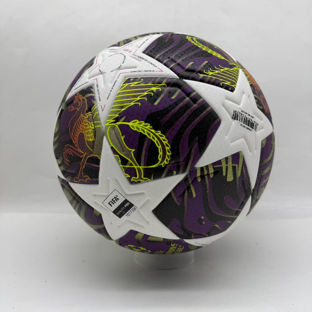 Balón Adidas UEFA Champions League Budapest 2026 Final (Blanco, Morado y Dorado)
