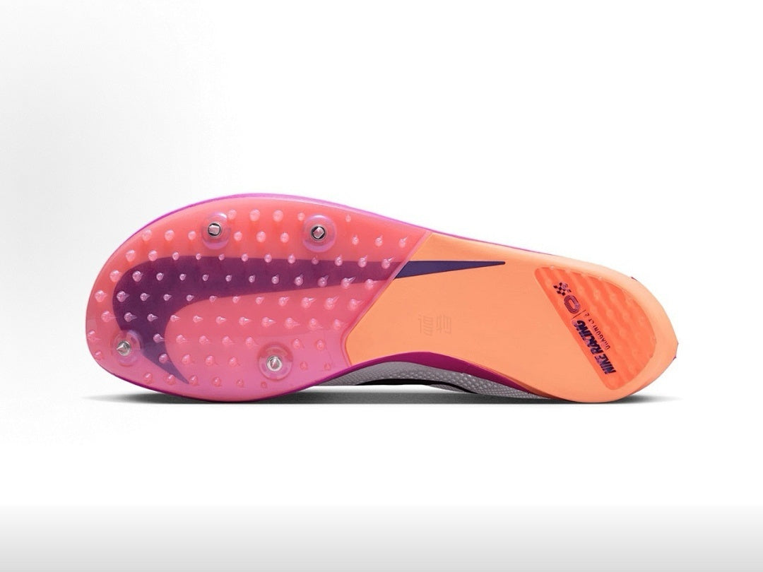 Spikes Nike ZoomX Dragonfly 2 (Blanco, Rosado y Negro)
