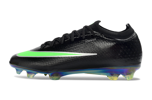 Tacos de Fútbol Nike Mercurial Vapor 17 Elite FG - Negro, Plateado y Verde (Césped Natural)