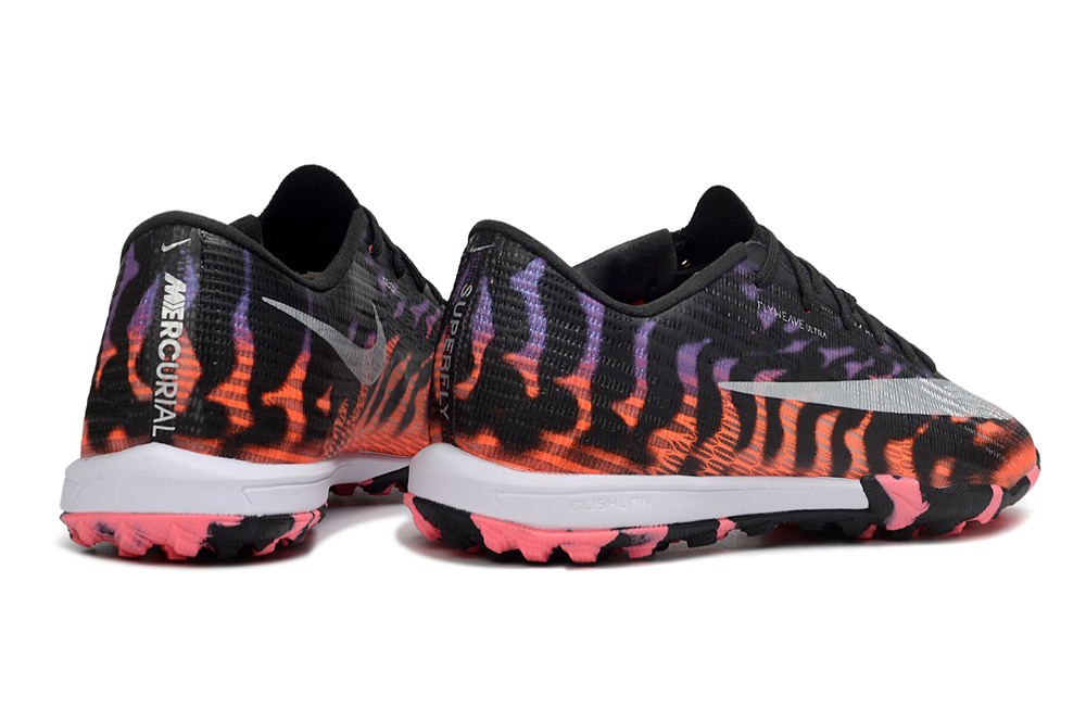 Tenis de Fútbol Nike Mercurial Vapor Academy TF - Negro, Naranja, Morado y Rosado (Sintético / Turf)