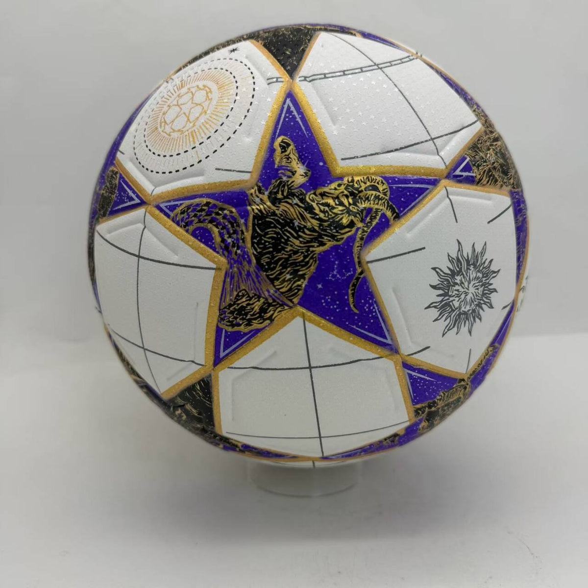 Balón Adidas UEFA Champions League 2025/2026 (Blanco, Morado y Dorado)