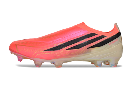 Tacos de Fútbol Adidas F50 Elite FG - Coral, Beige y Negro (Césped Natural / Firm Ground)