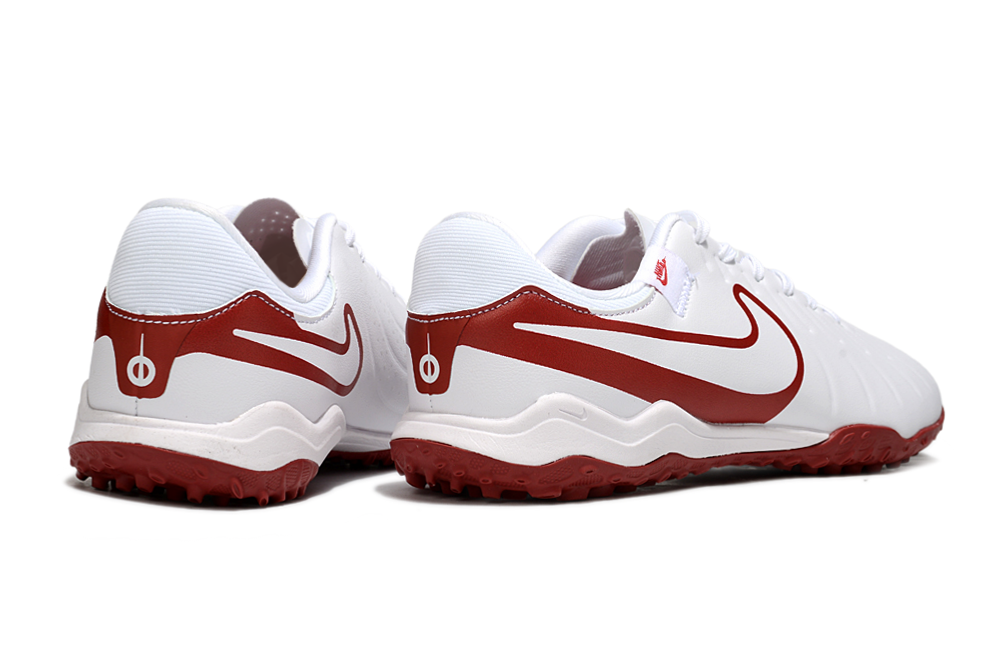 Tenis de Fútbol Nike Tiempo Legend 9 Pro TF - Blanco y Rojo (Sintético / Turf)