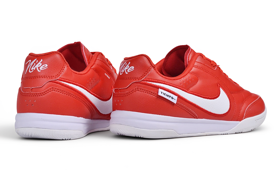 Tenis de Fútbol Nike Tiempo IC - Rojo / Blanco (Césped Interior / Futsal)