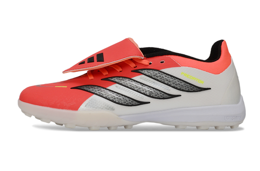 Tenis de Fútbol Adidas Predator Elite L TF - Blanco y Coral (Sintético / Turf)