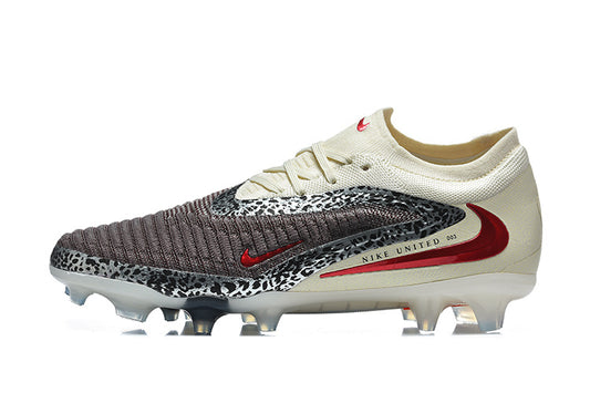 Tacos de Fútbol Nike Phantom Luna 2 Elite FG - Beige, Gris y Rojo (Césped Natural / Firm Ground)