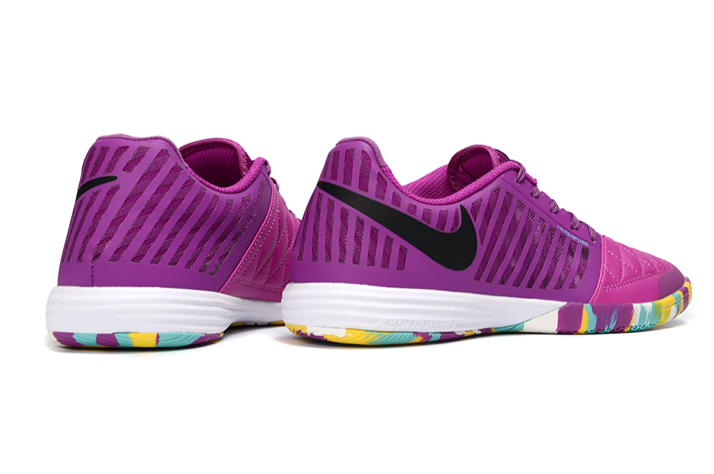 Tenis de Fútbol Nike Lunar Gato IC - Morado, Fucsia y Multicolor (Sala / Indoor)