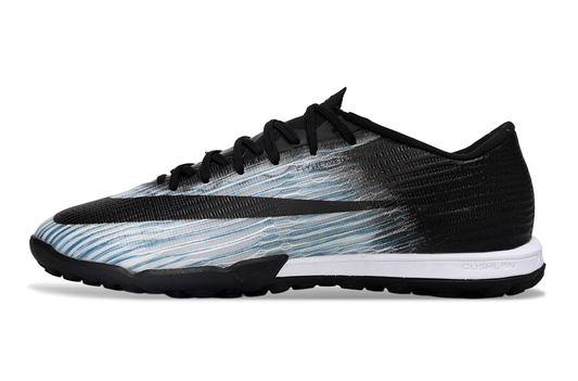 Tenis de Fútbol Nike Mercurial Vapor Academy TF - Negro, Blanco y Azul (Sintético / Turf)