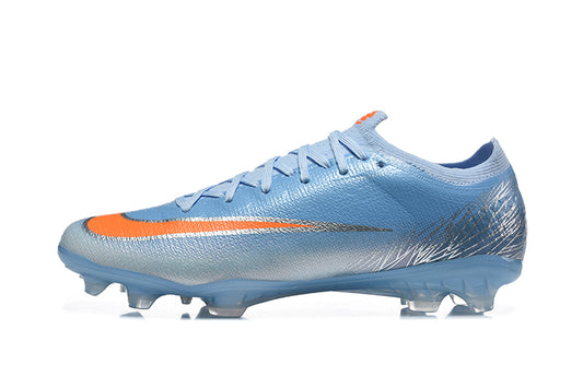 Tacos de Fútbol Nike Mercurial Vapor 17 Elite FG - Azul Claro, Plata y Naranja (Césped Natural)
