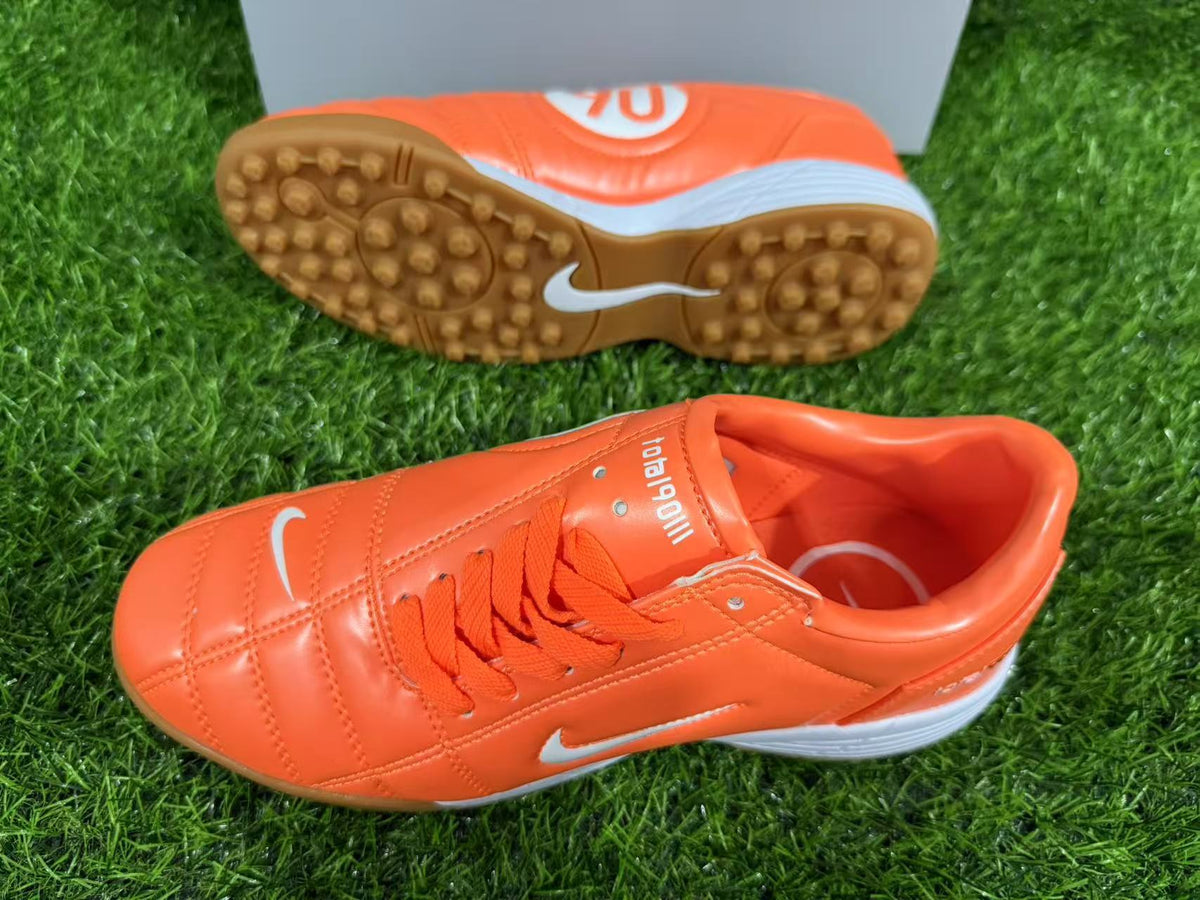 Tenis de Fútbol Nike Total 90 TF - Naranja / Blanco (Césped Sintético / Turf)