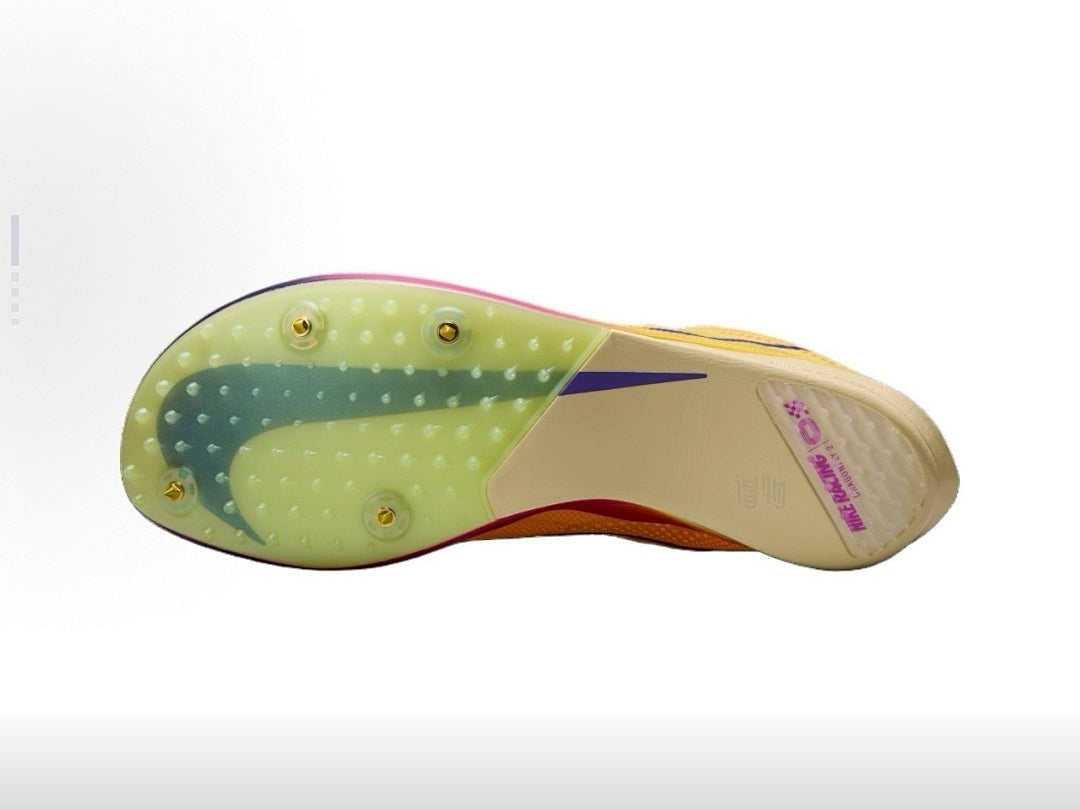 Spikes Nike ZoomX Dragonfly 2 (Amarillo, Morado y Fucsia)