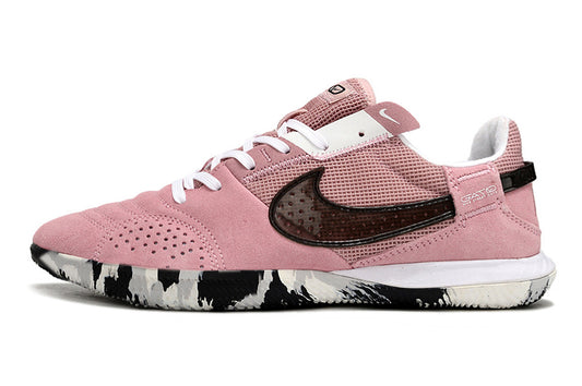 Tenis de Fútbol Nike Street Gato - Rosa, Blanco y Suela Camuflajeada Negro/Blanco (Césped Interior / Futsal)