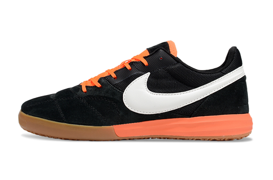 Tenis de Fútbol Nike Street Gato - Negro, Blanco, Cordones y Entresuela Naranjas con Suela de Goma (Césped Interior / Futsal)