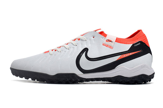 Tenis de Fútbol Nike Tiempo Legend 9 Pro TF - Blanco, Negro y Naranja (Sintético / Turf)