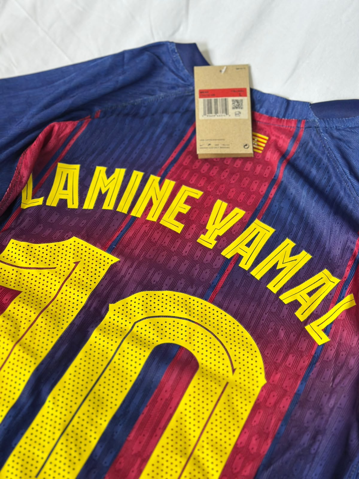 Camiseta Barcelona 1 2025 #10 Lamine Yamal Versión Jugador