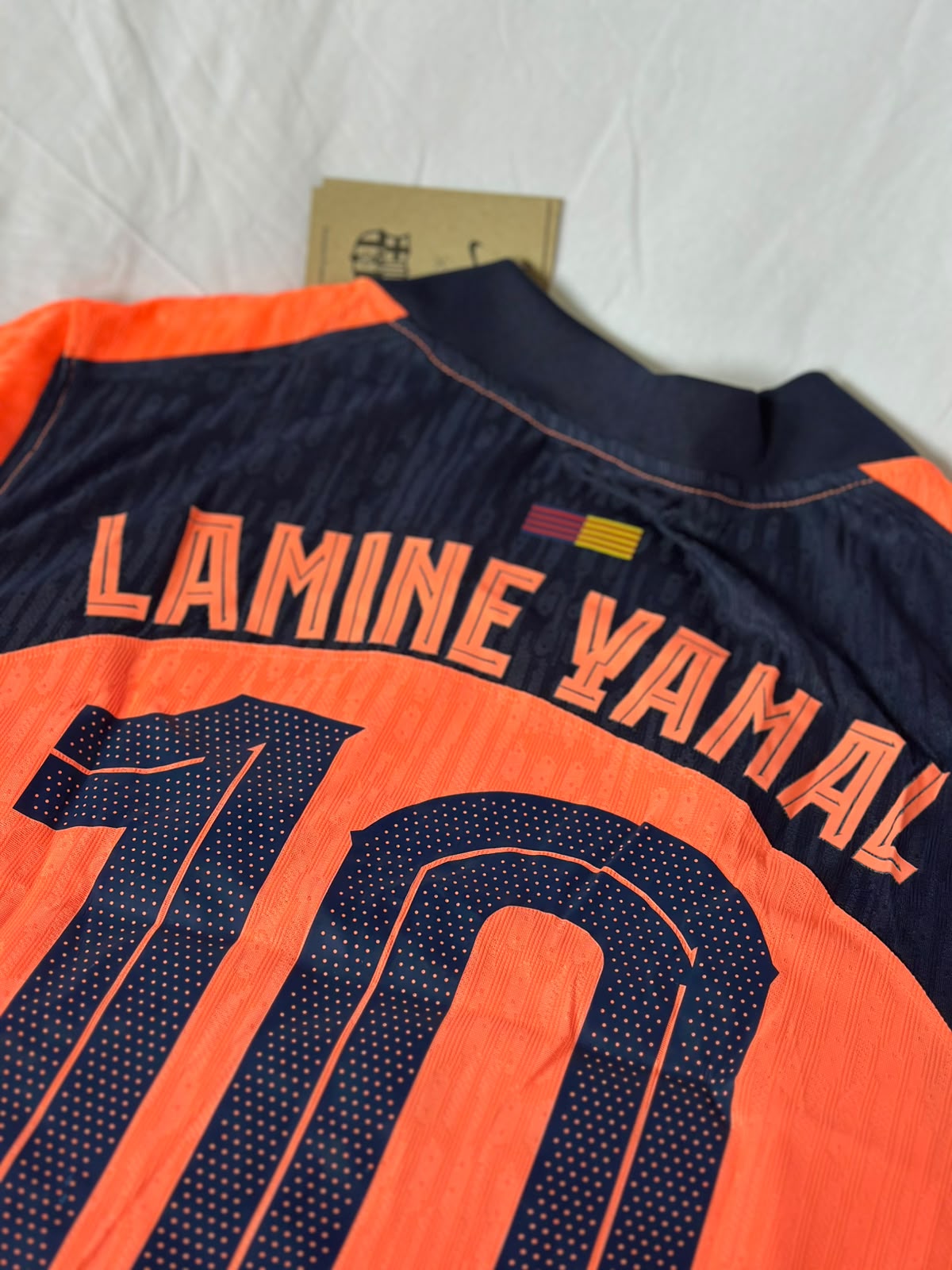 Camiseta Barcelona 2 2025 #10 Lamine Yamal Versión Jugador