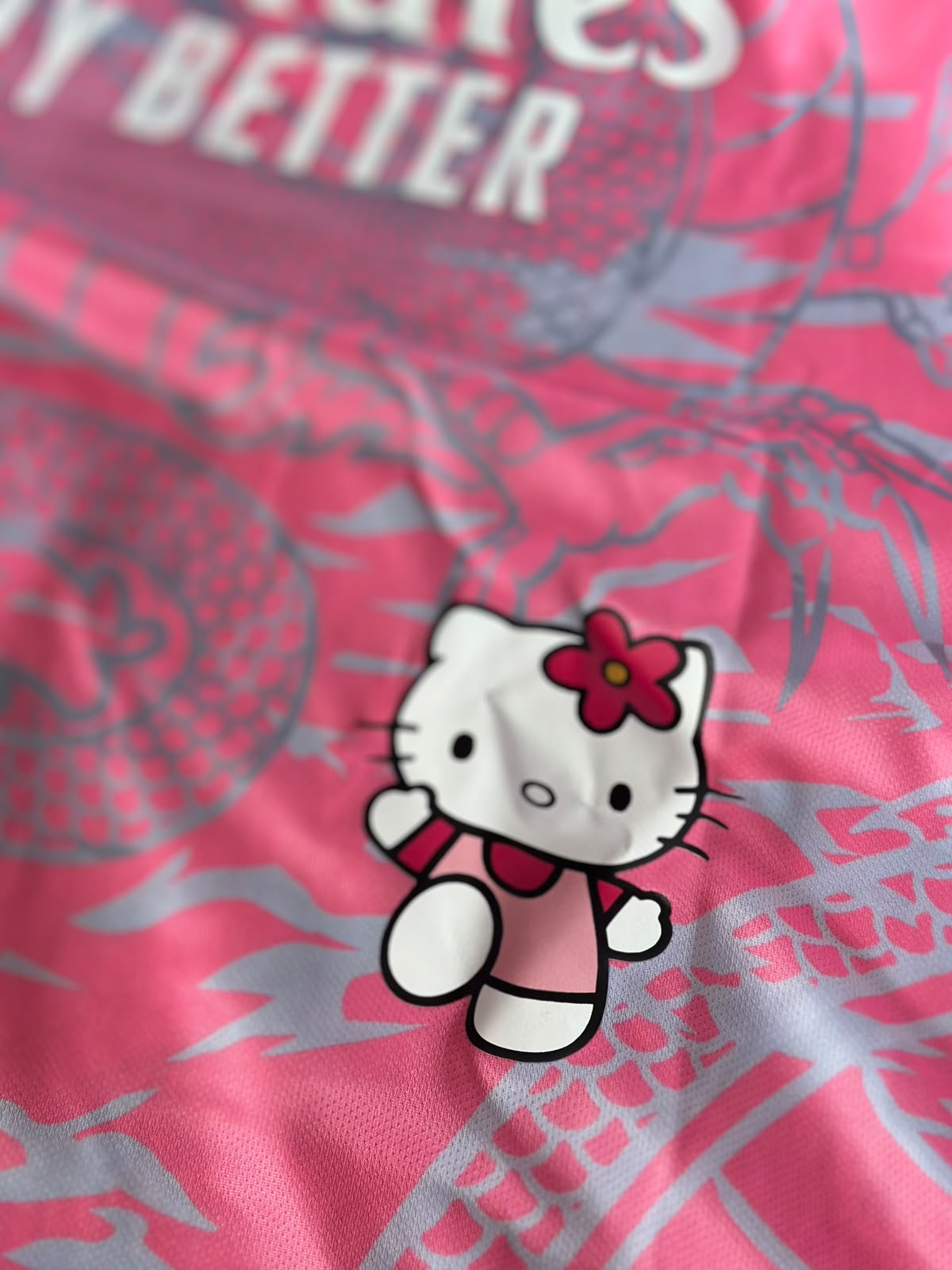 Camiseta Real Madrid X Hello Kitty Rosa