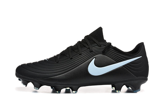 Tacos de Fútbol Nike Tiempo Legend 10 Elite FG - Negro y Azul Claro (Césped Natural / Firm Ground)