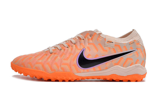 Tenis de Fútbol Nike Tiempo Legend 9 Pro TF - Naranja, Beige y Negro (Sintético / Turf)