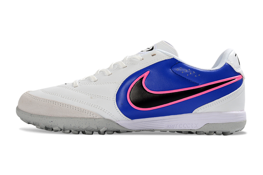 Tenis de Fútbol Nike Tiempo Legend 10 Pro TF - Blanco, Azul, Negro y Rosa (Sintético / Turf)