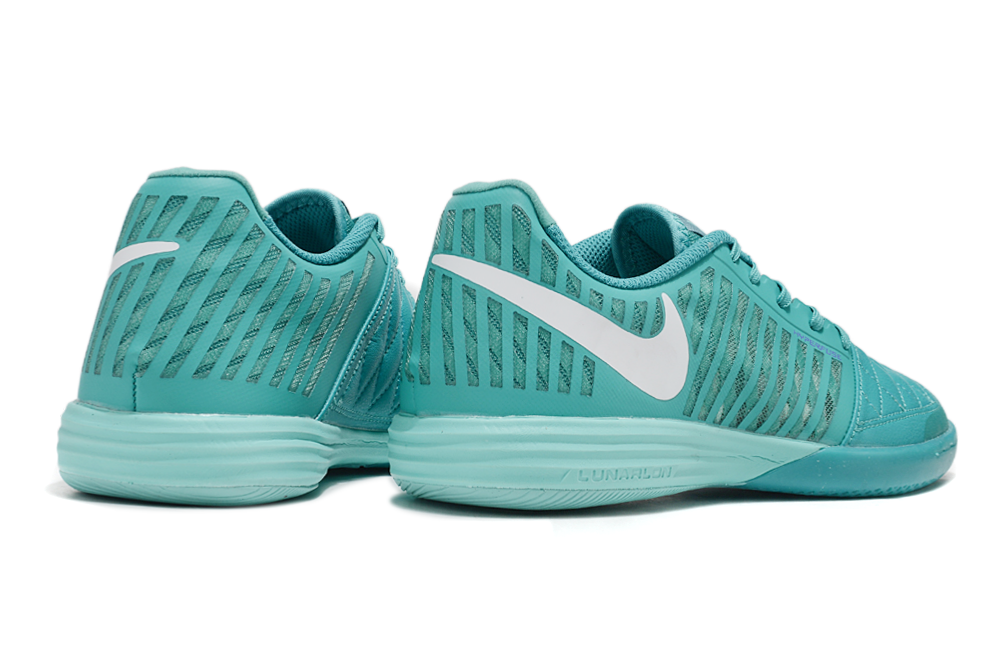 Tenis de Fútbol Nike Lunar Gato II - Turquesa con Swoosh Blanco y Suela Turquesa (Césped Interior / Futsal)