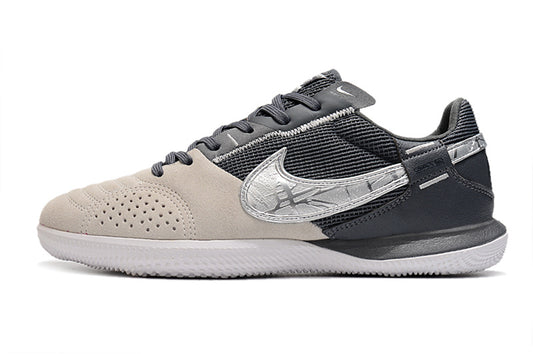 Tenis de Fútbol Nike Street Gato - Negro, Gris Claro y Plateado (Césped Interior / Futsal)