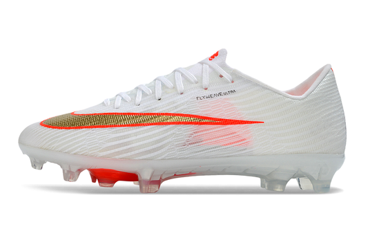 Tacos de Fútbol Nike Mercurial Vapor 17 Elite FG - Blanco, Dorado y Naranja (Césped Natural)