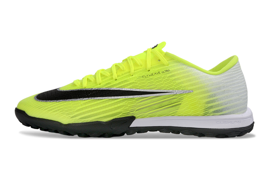 Tenis de Fútbol Nike Mercurial Vapor Academy TF - Amarillo Volt, Blanco y Negro (Sintético / Turf)