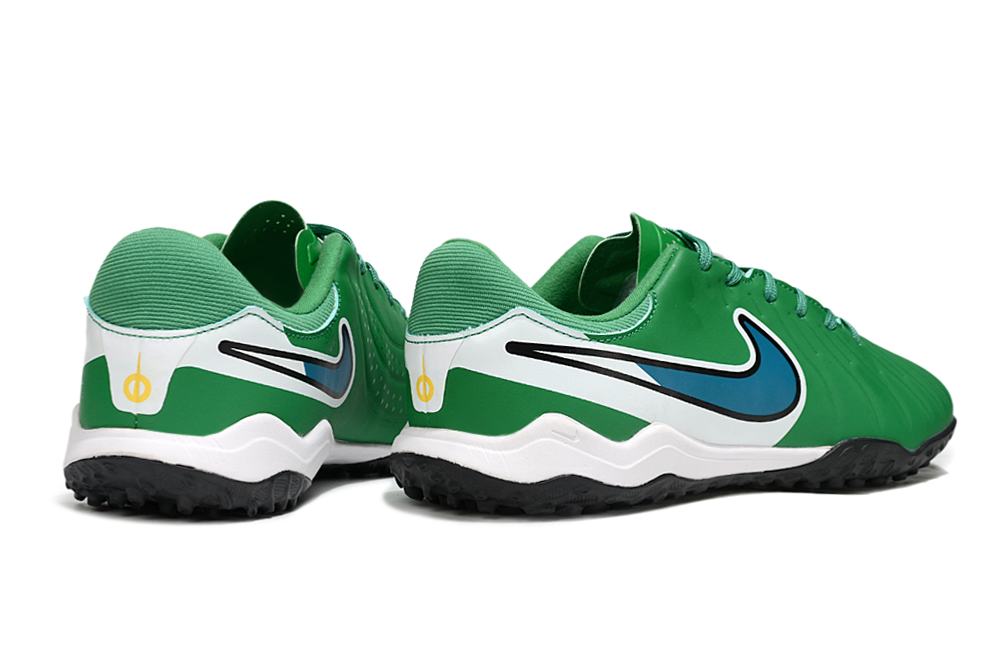 Tenis de Fútbol Nike Tiempo Legend 9 Pro TF - Verde, Blanco y Azul (Sintético / Turf)