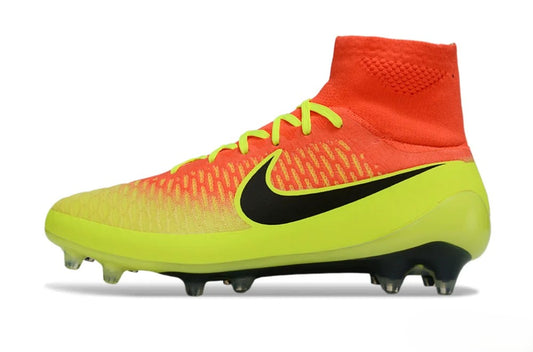 Tacos de Fútbol Nike Magista Obra Elite FG - Naranja, Amarillo Volt y Negro (Césped Natural)
