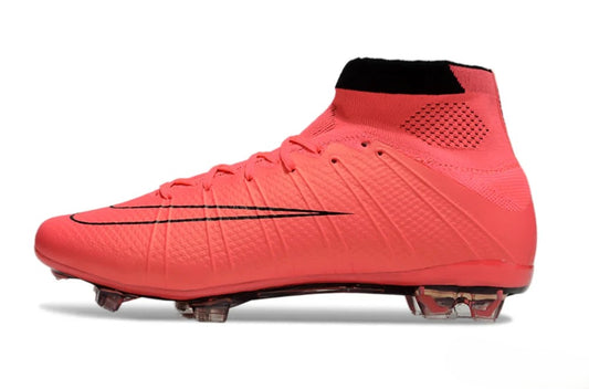 Tacos de Fútbol Nike Mercurial Superfly 4 CR7 Elite FG - Rosa y Negro (Césped Natural)