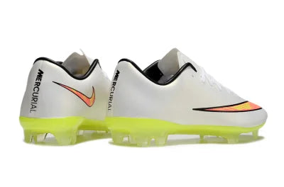 Tacos de Fútbol Nike Mercurial Vapor 10 FG - Blanco / Amarillo (Césped Natural / Firm Ground)