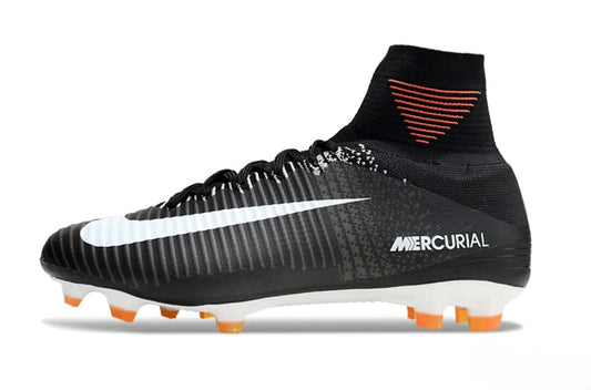 Tacos de Fútbol Nike Mercurial Superfly 5 Elite FG - Negro, Blanco y Rojo (Césped Natural)