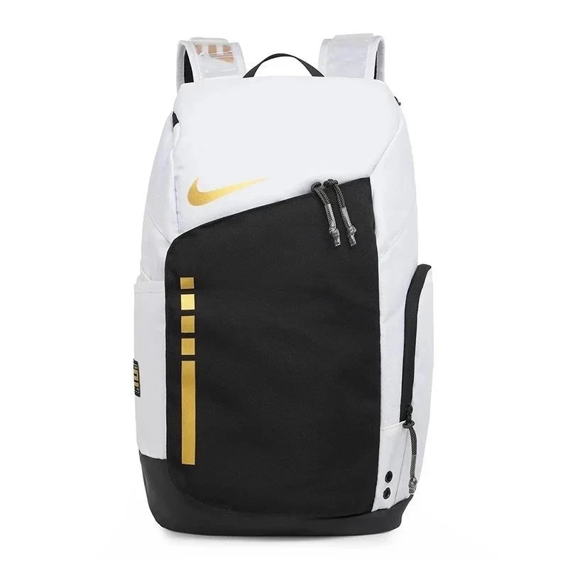 Mochila Nike Hoops Elite - Blanco / Negro / Dorado