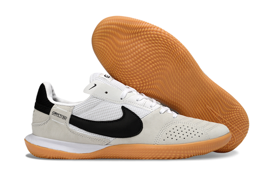 Tenis de Fútbol Nike Street Gato - Blanco, Negro y Suela de Goma (Césped Interior / Futsal)