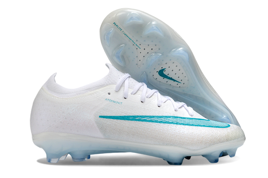 Tacos de Fútbol Nike Mercurial Vapor 17 Elite FG - Blanco y Turquesa (Césped Natural)