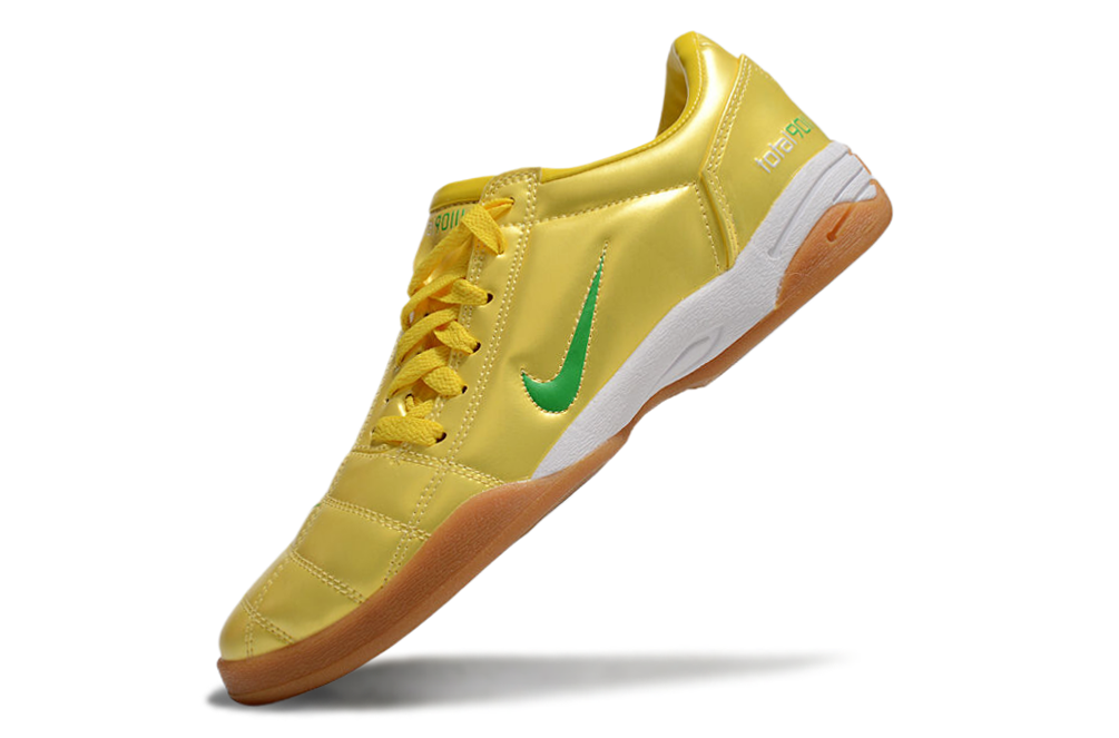 Tenis de Fútbol Nike Total 90 IC - Amarillo / Verde (Césped Interior / Futsal)