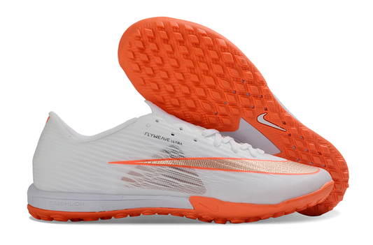 Tenis de Fútbol Nike Mercurial Vapor Academy TF - Blanco y Naranja (Sintético / Turf)