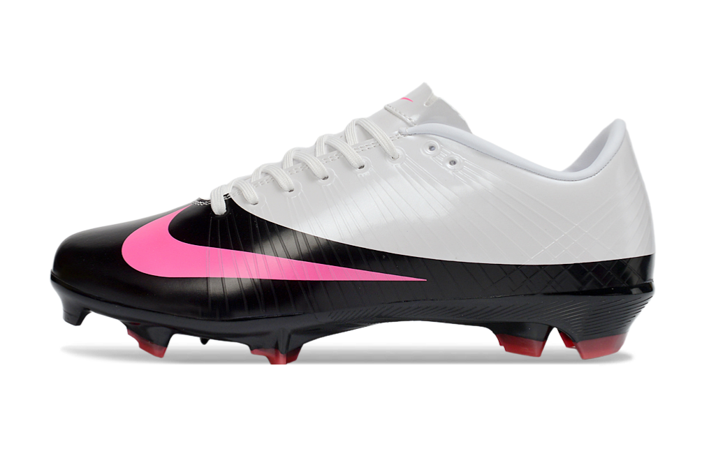 Tacos de Fútbol Nike Mercurial FG - Blanco / Negro (Césped Natural / Firm Ground)