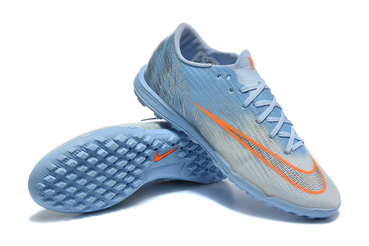 Tenis de Fútbol Nike Mercurial Vapor Academy TF - Azul Claro y Naranja (Sintético / Turf)
